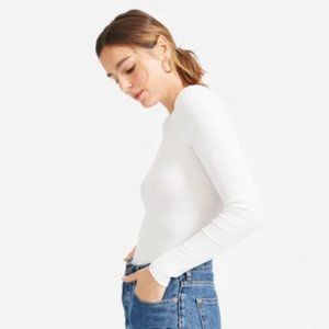 Everlane Pima Micro Rib Long Sleeve